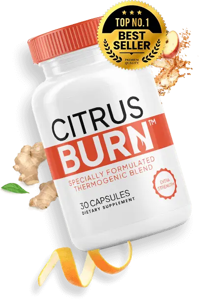 Citrus Burn one bottle with ingredients
